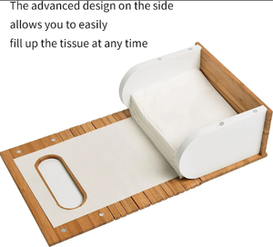 Natural Bamboo Tissue Box-Custom Size Available Multifunctional Design Made in Vietnam VIET FARGIMEX - Product Image 4