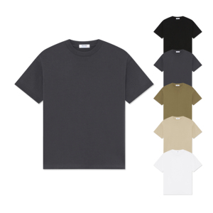 Camisetas extragrandes personalizadas, pantalones cortos de peso pesado, manga de algodón en blanco, 100%, retención de forma de cuello antiestiramiento, alta calidad, 240 GMS - Product Image 3