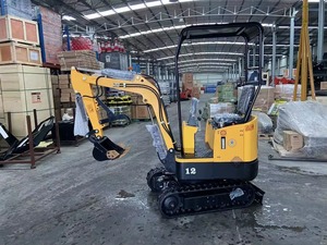 Mini-excavatrice compacte sur chenilles hydraulique de 1,2 tonne HT12 L12 QH12, neuve, directement du fabricant pour la construction et le jardinage - Product Image 2