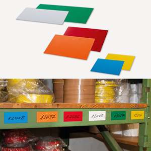 Cartelli Magnetici Colorati per Magazzino 70x20mm 100 Pezzi nel Set - Product Image 1