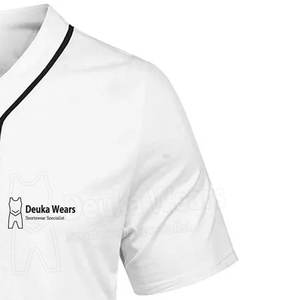 Low Moq Custom Pattern Style Short Sleeves Sublimated Printed Match Wear Custom 100%Polyester Fabric Baseball Uniform For Clubs - Product Image 5