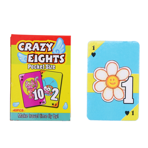 ไพ่ขนาดเล็กสำหรับเด็ก - ชุดเกมไพ่กระดาษรักษ์โลกสำหรับเล่น Old Maid, Go Fish และ Solitaire พร้อมโลโก้สั่งทำได้ - Product Image 6