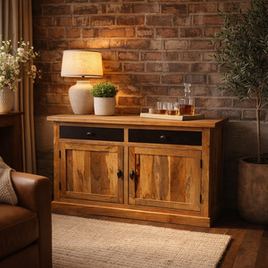 Aparador Moderno de Madera de Mango Maciza 2026, Mueble de Salón con Cajones y Puertas, Tamaños Personalizados, Hecho a Mano - Product Image 3