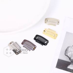 Extensiones de Cabello con Clip de Acero Inoxidable de 8 Dientes, Resistentes al Agua, Duraderas, con Logotipo Personalizado al por Mayor, 5 Colores - Product Image 5