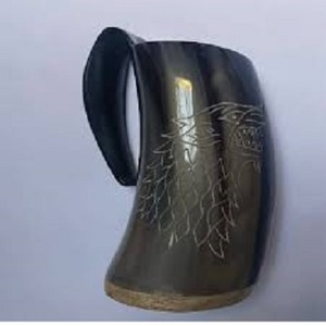 Asequible al por mayor tazas de cuerno para beber mejor calidad taza de cuerno vikingo cuerno para beber tallado a mano de exportador indio - Product Image 6