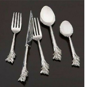 Juego de Cubiertos de utensilios de cocina Diseño de acabado Acero inoxidable Diseño completamente metálico Herramientas de cubiertos de arco iris Juego de cubiertos brillantes - Product Image 5