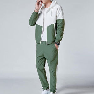 2025 OEM Premium Custom Windbreaker Chándal Conjunto de dos piezas para hombres Ropa deportiva con material transpirable Ajuste cómodo - Product Image 3