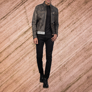 New Real Handmade <b>Genuine</b> <b>Leather</b> <b>Jackets</b> for Men Vintage New Arrival High Quality Biker Style Outdoor Hiking Royal Look <b>Jackets</b> - Product Image 5