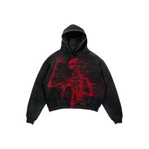 Sweat à capuche graphique surdimensionné à la mode pull Streetwear de qualité supérieure avec un design vibrant, tissu personnalisé de haute qualité pour un style décontracté - Product Image 4