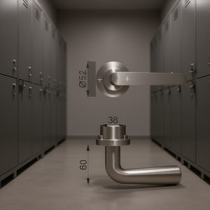 ชุดโรเซตต์สแตนเลสทรงกลม Helsingborg OB DIN F69 ซ้าย/ขวา D/D HOPPE รุ่น E1730Z/17KV/17KVS สำหรับตู้เก็บของ - Product Image 3