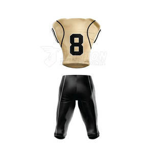 Uniforme de fútbol americano de último diseño, ropa deportiva de manga corta, conjuntos transpirables a bajo precio - Product Image 2