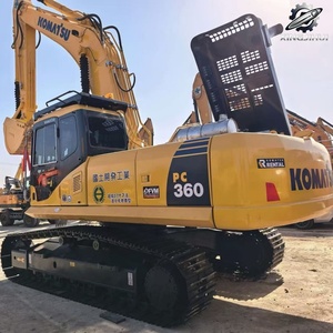 Excavatrice Komatsu PC360 d'occasion, 35 tonnes, godet de 1,6 m³, marque japonaise, originale, grande excavatrice sur chenilles, faible nombre d'heures, certifiée CE, d'occasion - Product Image 3