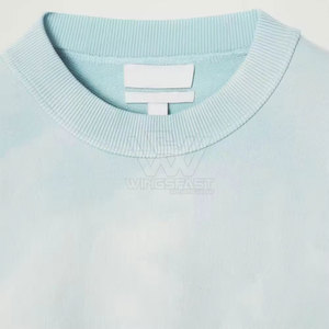 Venta caliente nueva llegada hombres ácido lavado sudadera al por mayor diseño personalizado básico ácido lavado sudadera para hombres - Product Image 5