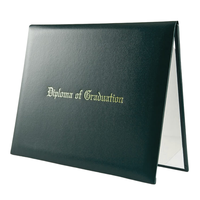 Porte-documents en cuir PU personnalisé A4/6K/8K/12K Porte-papier Couverture de diplôme
