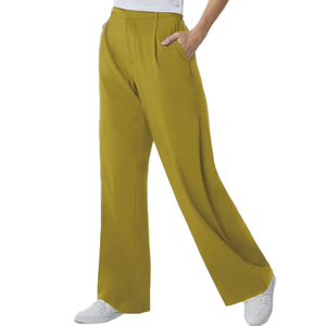 กางเกงเอวยางยืดลำลองสำหรับผู้หญิงพร้อมเข็มขัดมีห่วงผ้ายืดสวมใส่สบายสำหรับทุกโอกาส - Product Image 5