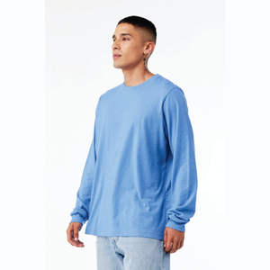 Camiseta de Jersey de manga larga unisex-Carolina Blue, 100% algodón Airlume, 4,2 oz - Product Image 2