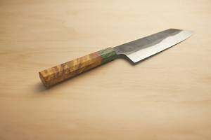 Venta al por mayor personalizado de acero al carbono hecho a mano cuchillo de chef OEM ODM hoja afilada fija cuchillo de cocina japonés con estilo japonés - Product Image 3