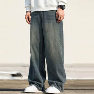 High Waist Lightweight Casual Style Wholesale New Fashion Slim Fit <b>Men's</b> Oversize Denim Pants Custom Logo - Product Image 5