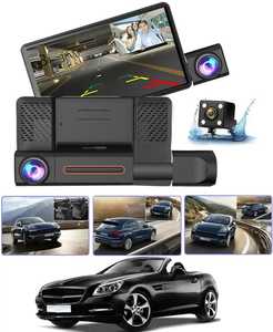 Tvs אבטחה מלא hdvr TVS-208 dash <span class=keywords><strong>dvr</strong></span> עם 3 מצלמה rearview עדשה כפולה מראה לולאה הקלטה וידאו מקליט - Product Image 4