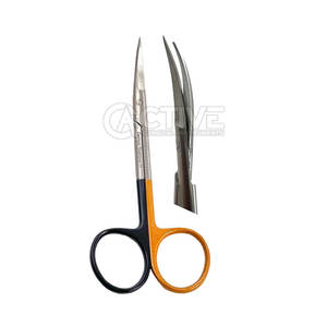 Ciseaux à iris en acier inoxydable durables Instruments chirurgicaux Ciseaux à iris pointus ophtalmiques incurvés - Product Image 1