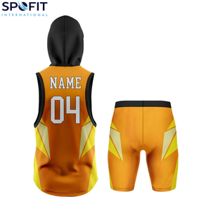 Maillot de compression sans manches à capuche 7v7, haute qualité, grande taille, respirant, uniforme facile à porter, maillot de football américain - Product Image 2