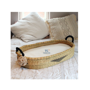 Cesta de cambio de alta calidad con asa para bebé, cesta de cambio de algas marinas para bebé hecha en Vietnam - Product Image 2