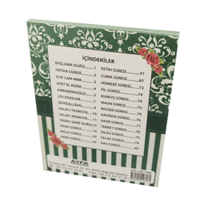 YSN-ERF Green Pocket Size 41 Yasin-i Erif Livre de prononciation et de traduction arabe-turque, couverture en carton, technologie de code QR - Product Image 3