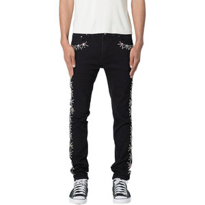 กางเกงยีนส์ผู้ชายแบบสั่งทำใหม่ล่าสุดแฟชั่นล่าสุดกางเกงยีนส์สไตล์สตรีทแวร์กลางเอวซักทรงหลวม - Product Image 6