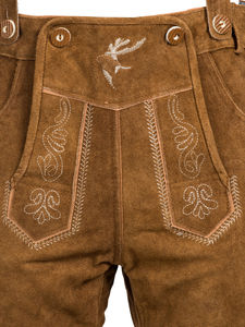 Trachten Lederhosen, Kniebund Hosen, Men Bavarian Lederhosen Trachten Lederhose - Product Image 5