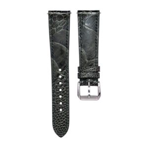 Bracelet de montre en cuir de jambe d'autruche, matériau exotique de qualité supérieure, grain naturel, fait à la main, taille personnalisée, longueur confortable, bracelet de luxe - Product Image 5