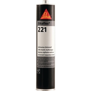 Sikaflex-221 Polyurethane Sealant 300 ml Steel Grey Cartridge by SIKA - Product Image 1