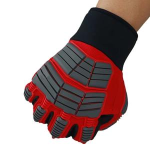 Los hombres reducen la vibración para los guantes de trabajo de impacto Guantes de seguridad de alta resistencia Anti impacto Guante resistente a cortes Logotipo personalizado - Product Image 4