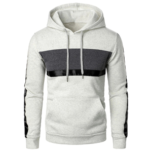 เสื้อฮู้ดสำหรับผู้ชายผ้าฟลีซหนาแบบผูกเชือกคิงการูแบบกำหนดเอง - Product Image 1