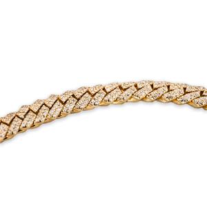 Luxury Hip Hop Style <b>Sterling</b> <b>Silver</b> Gold Plated Cuban Link Necklace for <b>Men</b> with VVS Moissanite Diamond <b>Chain</b> - Product Image 2