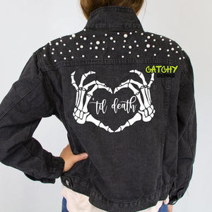 Chaqueta vaquera de manga larga para mujer, abrigo informal con botones en la parte delantera, para la moda de primavera y otoño - Product Image 2