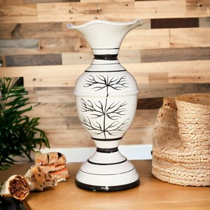 Vente en gros à prix réduit de vase à fleurs aluminium métal finition personnalisée moderne disponible meilleurs vases en métal au design de sol - Product Image 2