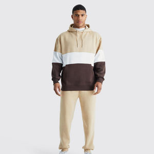 Survêtement surdimensionné à capuche d'hiver pour hommes à la mode avec impression de logo personnalisé de haute qualité 100% coton à séchage rapide respirant - Product Image 1