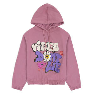 Sudaderas con Capucha para Mujer, al por Mayor, Transpirables, de Invierno y Otoño, Estampadas, Casuales, de Estilo Urbano, con Hombros Caídos, Tejidas y Personalizadas - Product Image 2