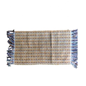 Alfombra de Oración de Algodón Jacquard Multicolor Personalizada Más Vendida, Diseño Chevron Tejido a Mano, Reversible, Precio Económico - Product Image 1