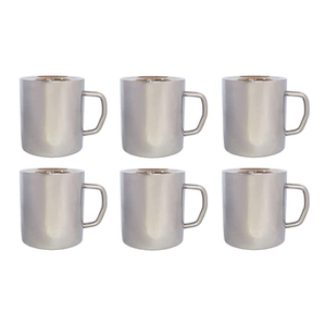 Tasse à café ronde faite à la main en acier inoxydable de qualité supérieure, parfaite pour les ustensiles de cuisine élégants, le thé ou le café. - Product Image 5
