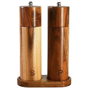 Ensemble moulin à sel et à poivre en bois d'acacia tendance 2025, couleur et taille personnalisées, moulin à sel et à poivre manuel de l'usine du Vietnam - Product Image 6