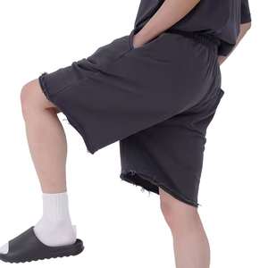 OEM 2025 Hot Sale Eco-Friendly Casual Mesh Fitness <b>Shorts</b> Two Side Hem <b>Pockets</b> Basic <b>Men</b> Cropped Fit Custom Design - Product Image 5