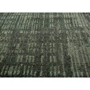 Alfombra Kavi Verde de Lana y Seda de Bambú Anudada a Mano con Patrón Abstracto para el Hogar, Pasillo, Rectangular, 9x12 Pulgadas, Modelo Esk-472, 10 mm de Grosor - Product Image 3