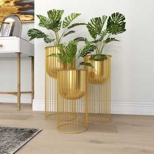 Jardinière décorative moderne en métal au design minimaliste élégant, parfaite pour l'affichage contemporain de plantes d'intérieur et d'extérieur - Product Image 4