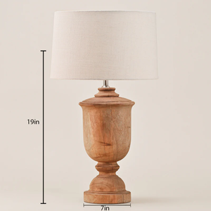 Private Labelling Wooden Lamp Table Decorative Indoor Hallway Livingroom Home Lighting Heritage Inspired Design - Product Image 3