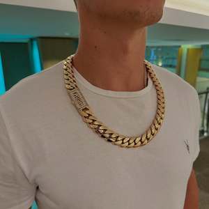 15MM Custom Moissanite Clasp Hiphop Cuban Link <b>Chain</b> 925 Sliver <b>Iced</b> <b>Out</b> with Rhodium Plating - Product Image 3