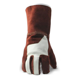 Gants de soudage en cuir pour hommes, résistants à la chaleur et aux flammes, pour le soudage MIG TIG et les travaux de métallurgie - Product Image 1