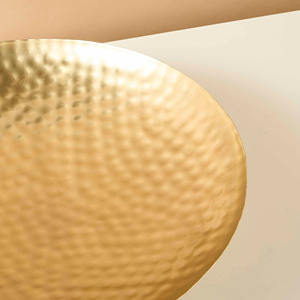 Tazón Redondo de Aluminio Hecho a Mano, Diseño Clásico y Elegante, Acabado Pulido, Apto para Alimentos, Porta Frutas y Adorno de Mesa para Fiestas - Product Image 4