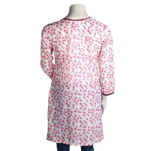 คุรตีพิมพ์ลายสำหรับผู้หญิง - สีชมพูอ่อน - Product Image 2
