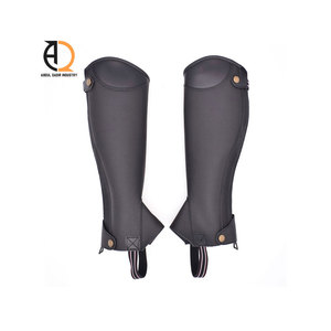 Polainas de Cuero con Cremallera Recta, Producto Ecuestre de la Mejor Calidad, Equipo de Equitación para Caballos Medios y Mini - Product Image 5